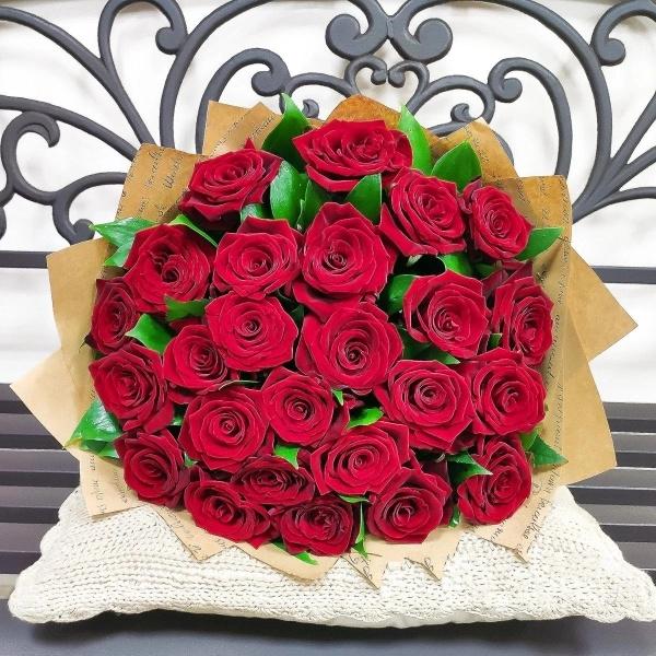 25 красных роз артикул букета  169650